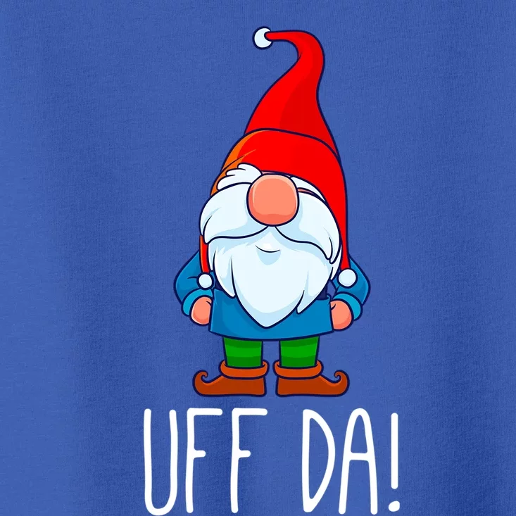 Uff Da Christmas Swedish Tomte Garden Gnome Xmas God Jul Cool Gift Toddler T-Shirt