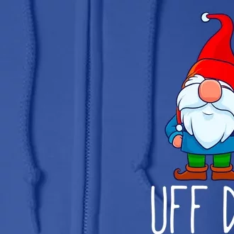 Uff Da Christmas Swedish Tomte Garden Gnome Xmas God Jul Cool Gift Full Zip Hoodie