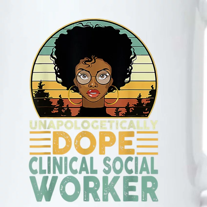 Unapologetically Dope Clinical Socials Worker Black Nurse. Black Color Changing Mug