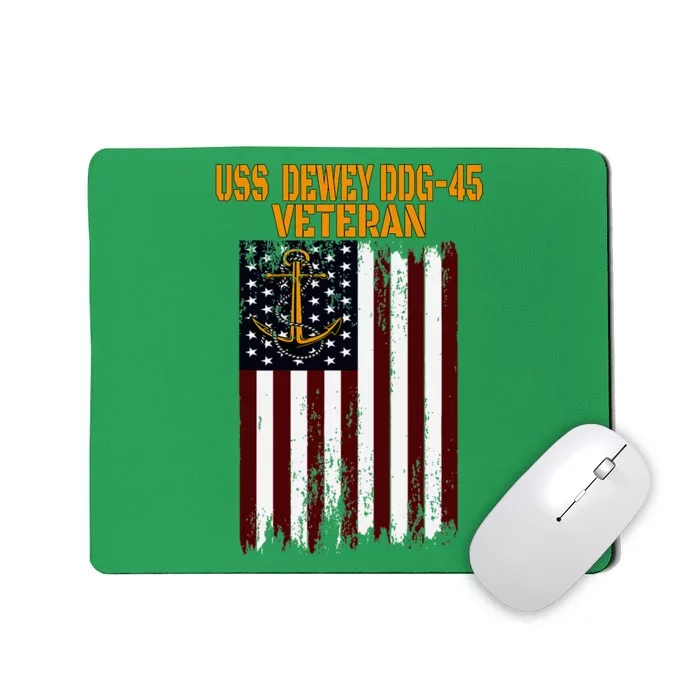 Uss Dewey Ddg 45 Destroyer Veterans Day Mousepad