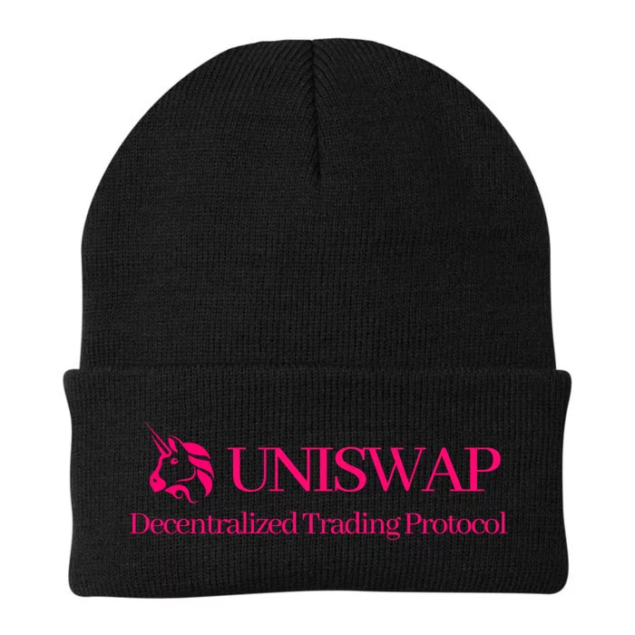 Uniswap Decentralized Exchange Cryptocurrency DeFi Knit Cap Winter Beanie