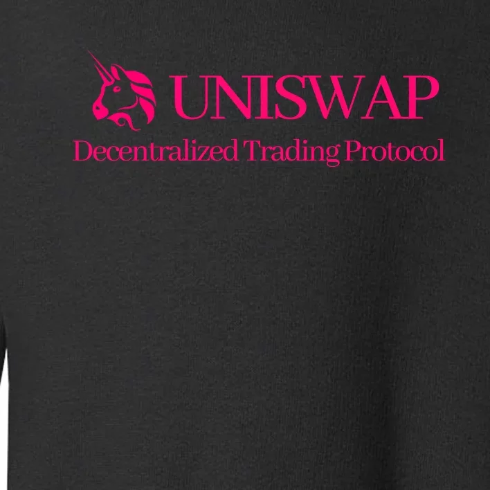 Uniswap Decentralized Exchange Cryptocurrency DeFi Toddler Sweatshirt