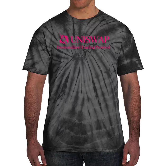 Uniswap Decentralized Exchange Cryptocurrency DeFi Tie-Dye T-Shirt