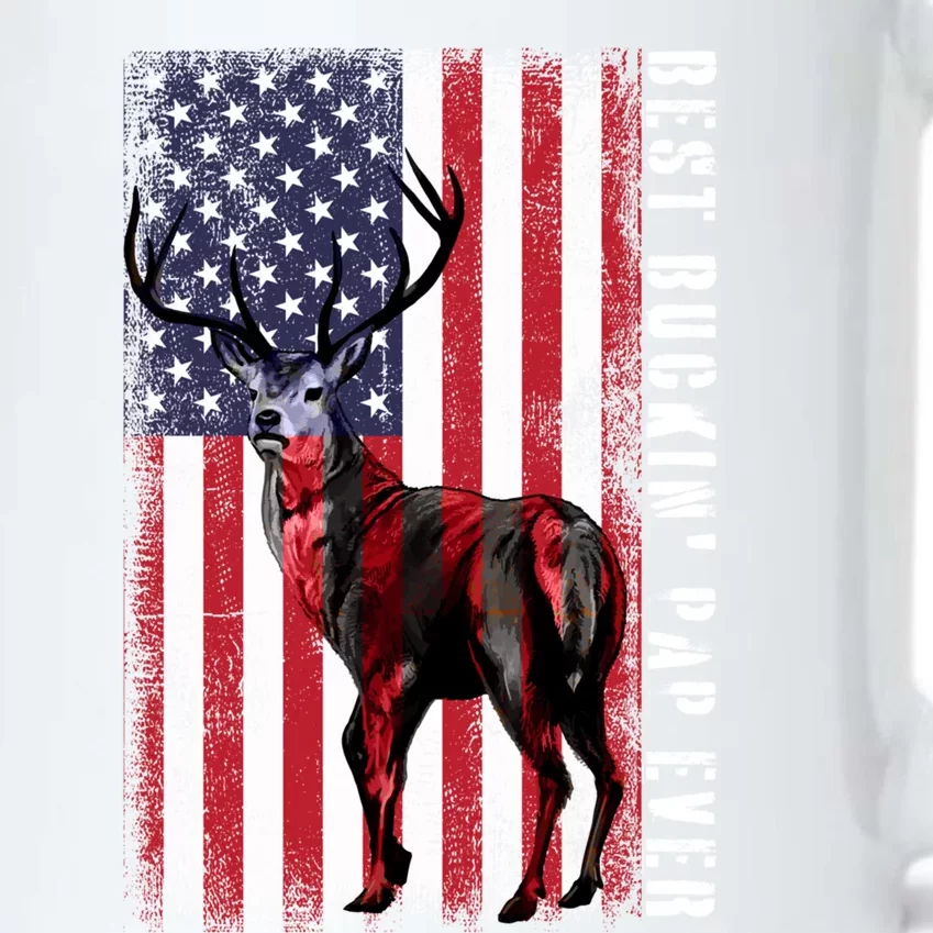 Usa Distressed Flag Best Buckin Pap Deer Hunting Fathers Day Gift Black Color Changing Mug