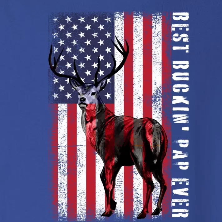 Usa Distressed Flag Best Buckin Pap Deer Hunting Fathers Day Gift Toddler Long Sleeve Shirt