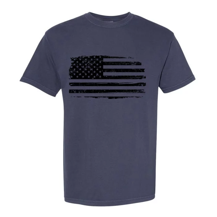 USA Distressed Flag Grunge Patriotic American Merica Pride Garment-Dyed Heavyweight T-Shirt