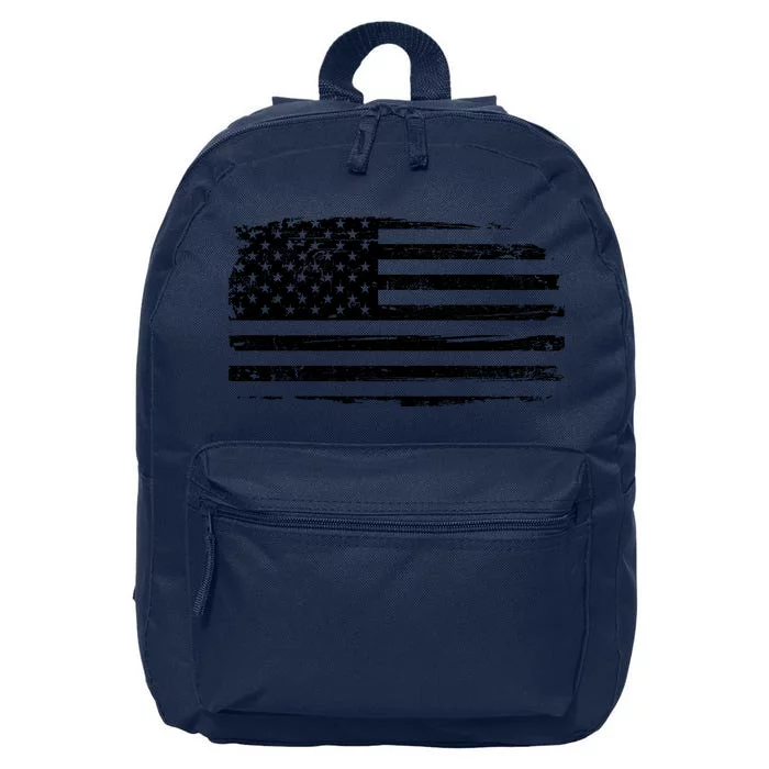 USA Distressed Flag Grunge Patriotic American Merica Pride 16 in Basic Backpack