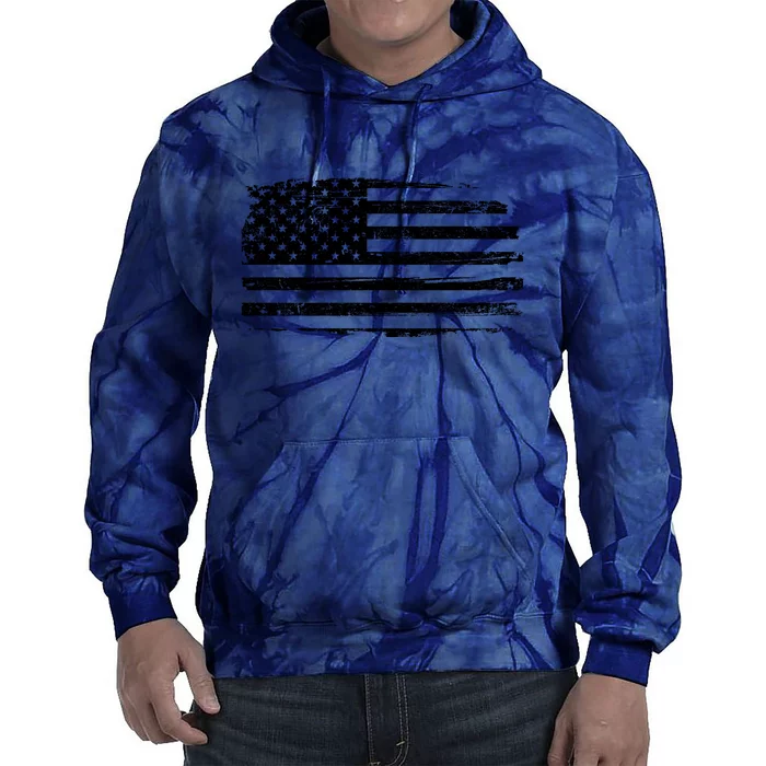 USA Distressed Flag Grunge Patriotic American Merica Pride Tie Dye Hoodie