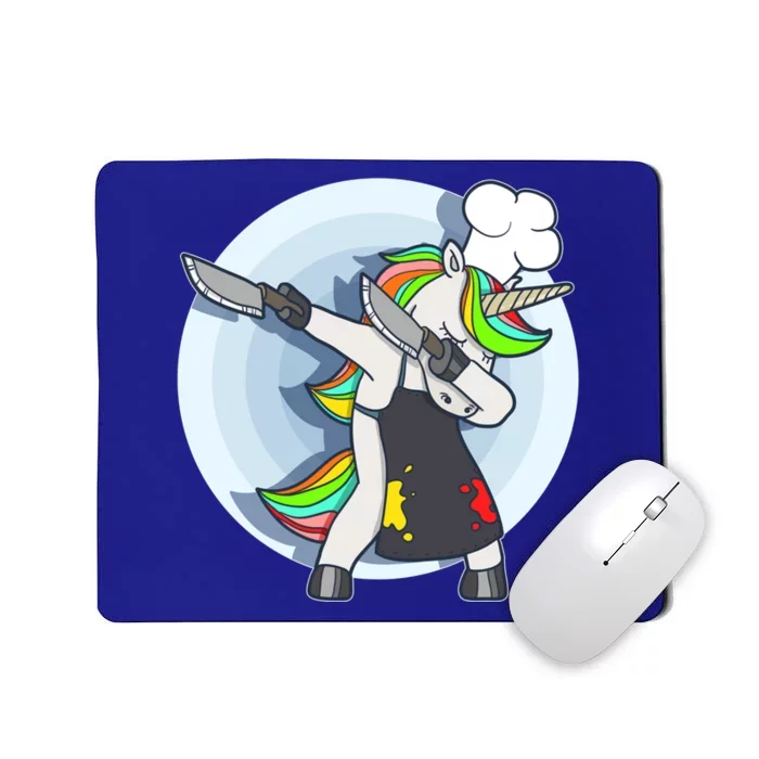 Unicorn Dabbing Greatest Chef Cooking Funny Gift Mousepad