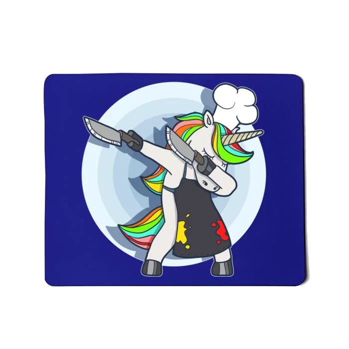 Unicorn Dabbing Greatest Chef Cooking Funny Gift Mousepad