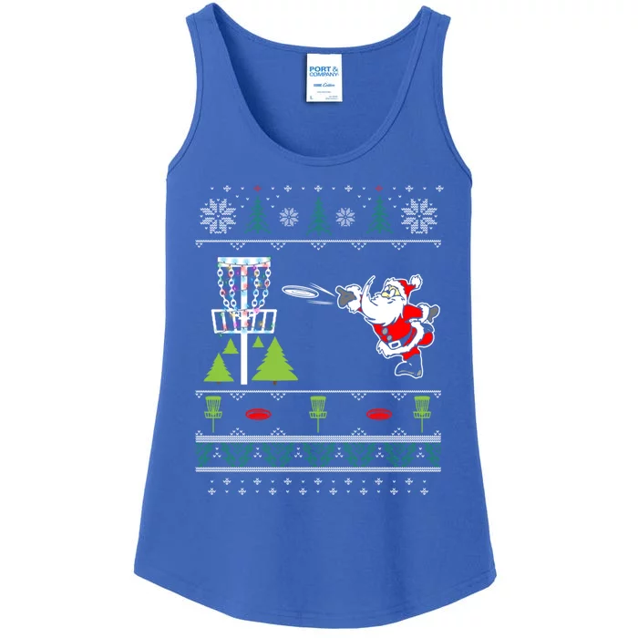 Ugly Disc Golf Santa Christmas Saint Nick Frolf Gift Idea Gift Ladies Essential Tank