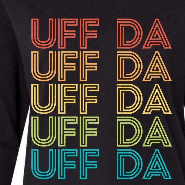 Uff Da Gift Scandinavian Minnesota Norwegian Midwestern Womens Cotton Relaxed Long Sleeve T-Shirt