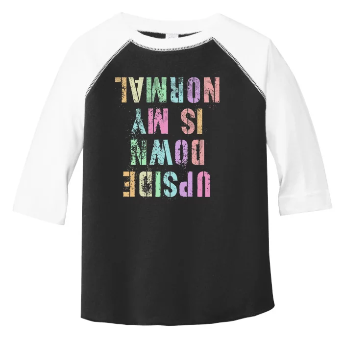 Upside Down Is My Normal Gymnastics Tumbling Gymnast Toddler Fine Jersey T-Shirt