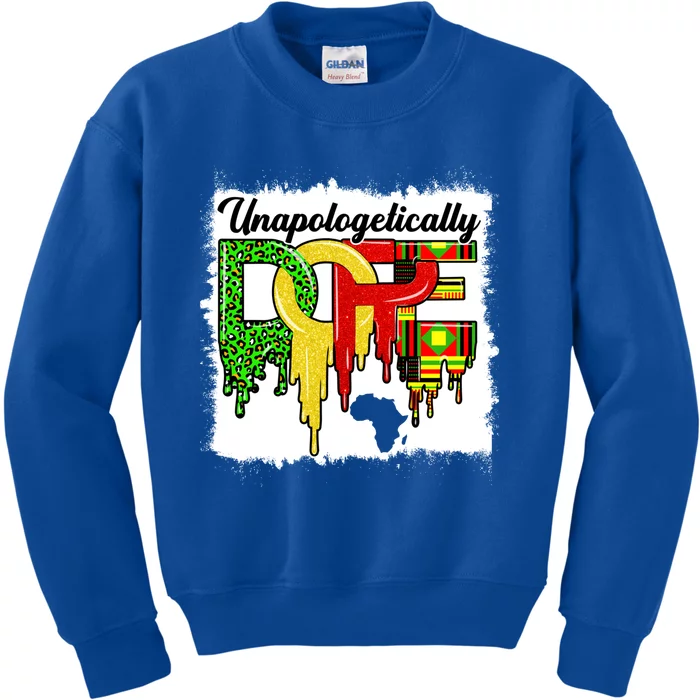 Unapologetically Dope Juneteenth Black History Month African Gift Kids Sweatshirt