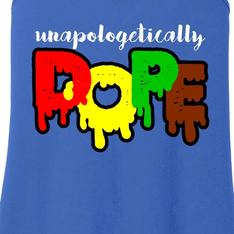 Unapologetically Dope Juneteenth Black History Afro American Ladies Essential Tank