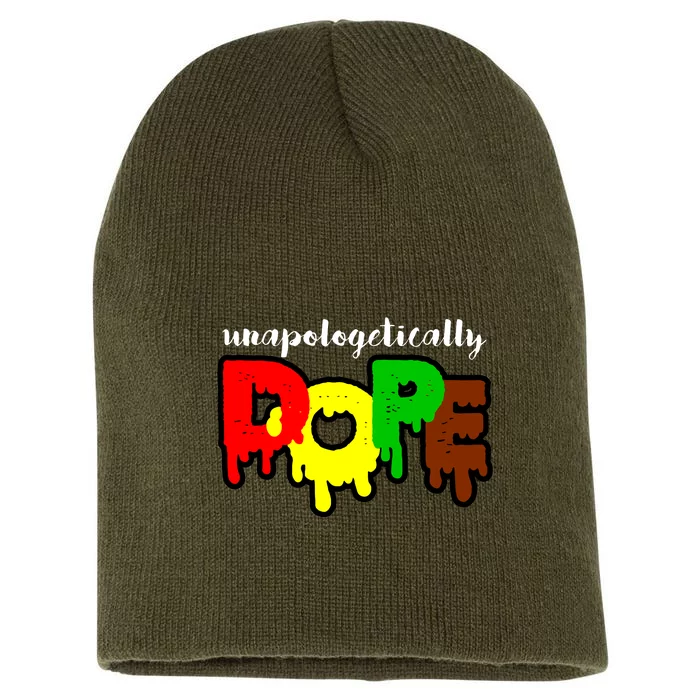 Unapologetically Dope Juneteenth Black History Afro American Short Acrylic Beanie