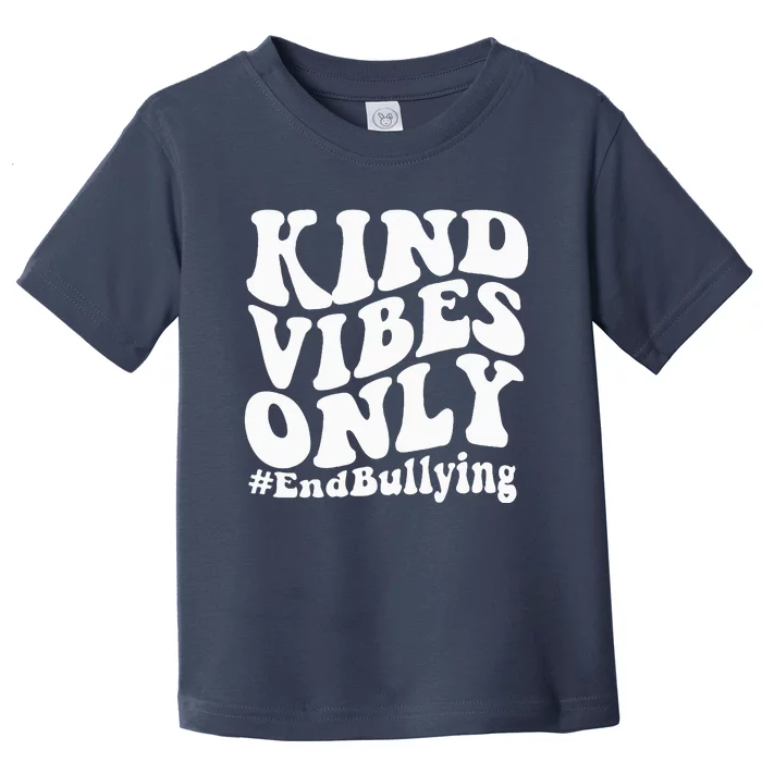 Unity Day Kindness Day Orange Kind Vibes Only End Bullying Toddler T-Shirt