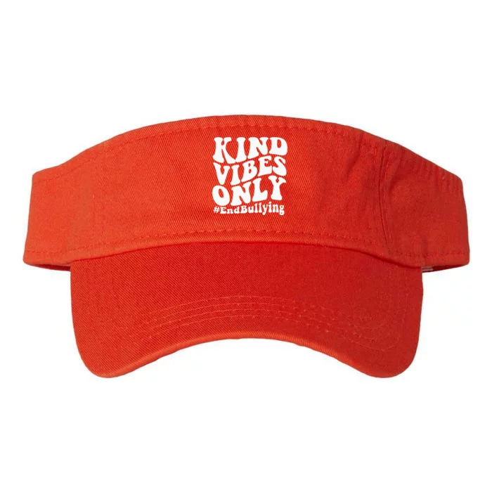 Unity Day Kindness Day Orange Kind Vibes Only End Bullying Valucap Bio-Washed Visor