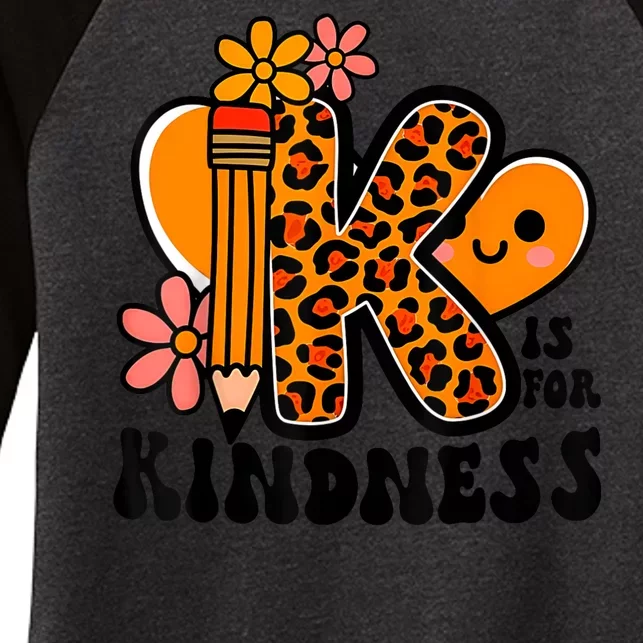 Unity Day Kindness Be Kind Teacher Anti Bully Women's Tri-Blend 3/4-Sleeve Raglan Shirt