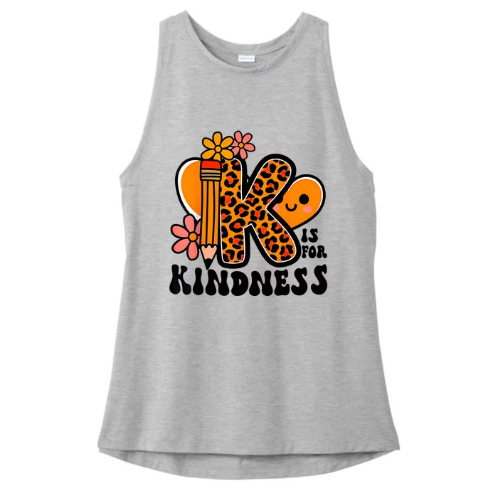 Unity Day Kindness Orange Teacher Be Kind Ladies Tri-Blend Wicking Tank