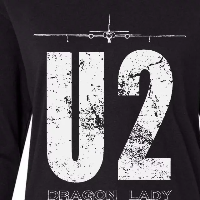 U.2 Dragon Lady Spy Plane Womens Cotton Relaxed Long Sleeve T-Shirt