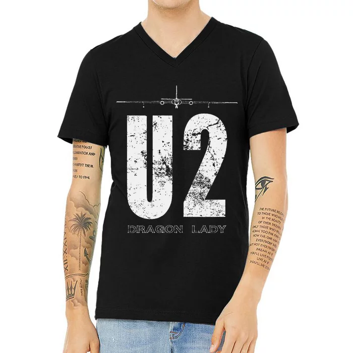 U.2 Dragon Lady Spy Plane V-Neck T-Shirt