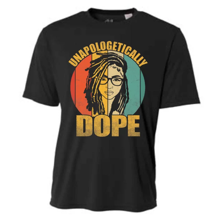 Unapologetically Dope Locd Woman Girl Glasses Black History Cooling Performance Crew T-Shirt