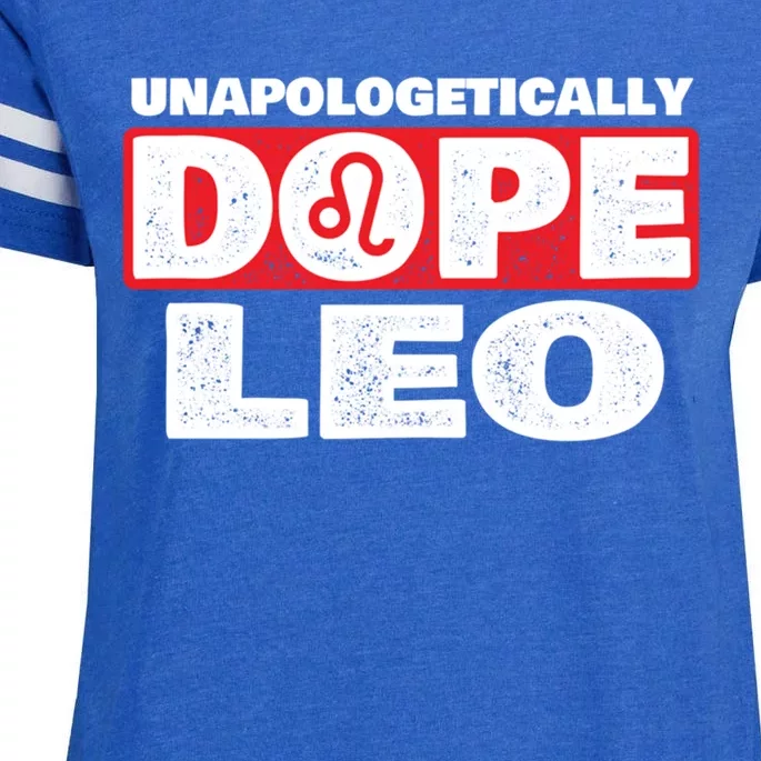 Unapologetically Dope Leo Zodiac Sign Horoscope Gift Enza Ladies Jersey Football T-Shirt