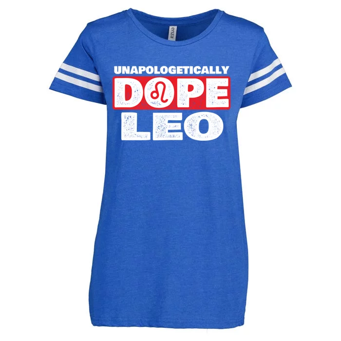 Unapologetically Dope Leo Zodiac Sign Horoscope Gift Enza Ladies Jersey Football T-Shirt