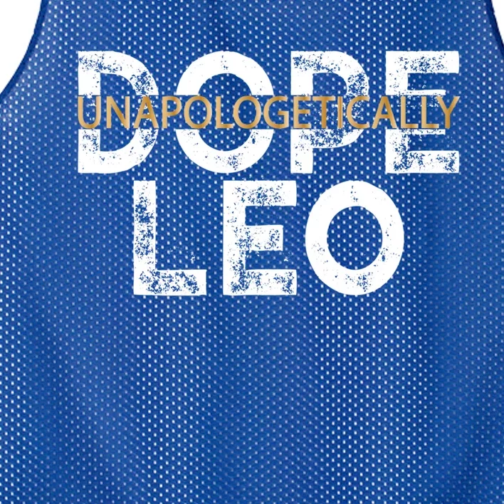 Unapologetically Dope Leo Gift Mesh Reversible Basketball Jersey Tank