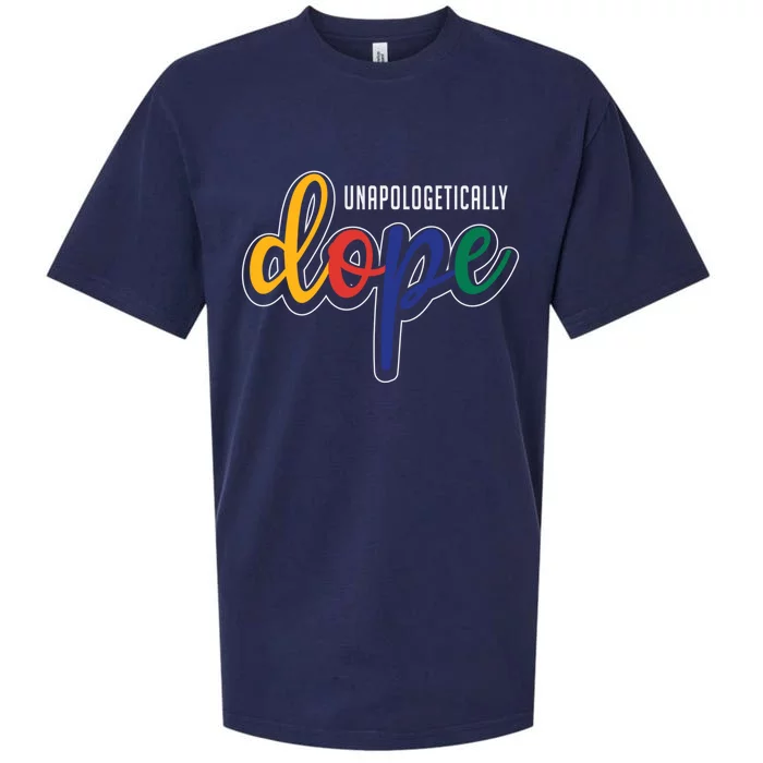 Unapologetically Dope Melanin Poppin Gift Sueded Cloud Jersey T-Shirt