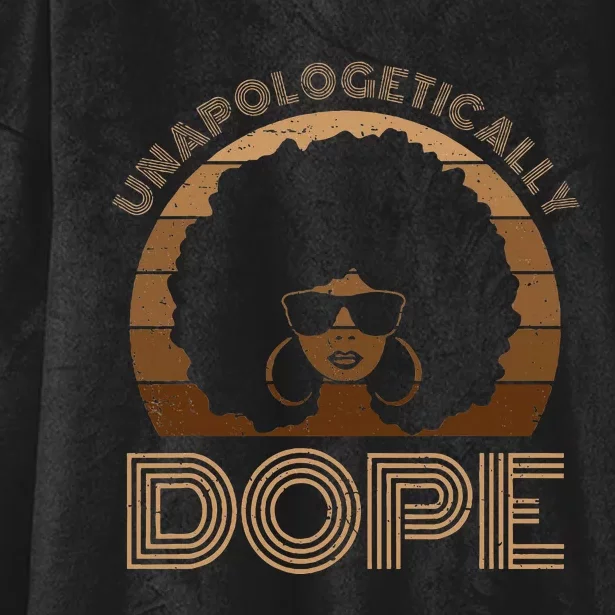 Unapologetically Dope Melanin Afro Queen Hooded Wearable Blanket