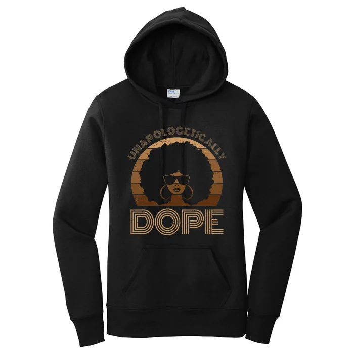 Unapologetically Dope Melanin Afro Queen Women's Pullover Hoodie