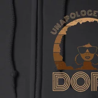 Unapologetically Dope Melanin Afro Queen Full Zip Hoodie