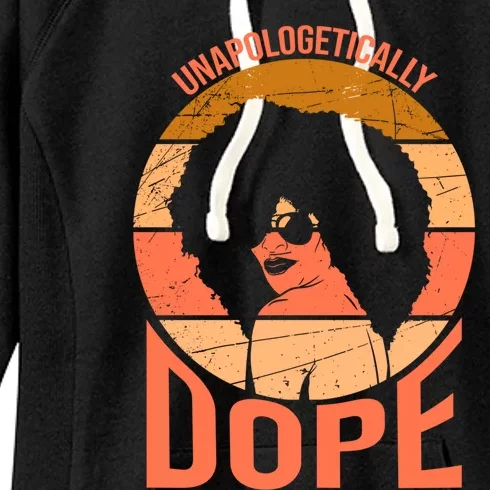 Unapologetically Dope Moms Mother Black Magic Cute Gift Women's Fleece Hoodie