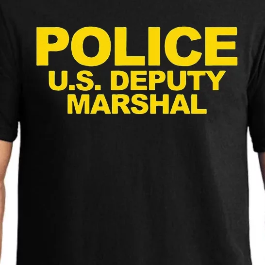 U.S. Deputy Marshal Front & Back Print Law Enforcement Pajama Set