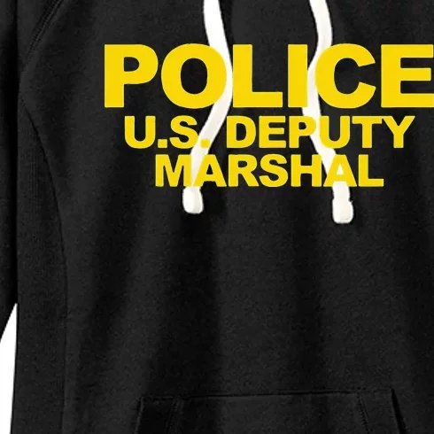 U.S. Deputy Marshal Front & Back Print Law Enforcement Women's Fleece Hoodie