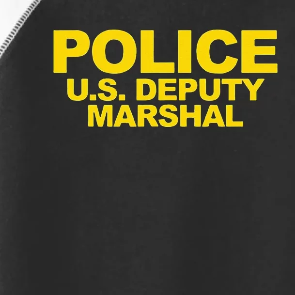 U.S. Deputy Marshal Front & Back Print Law Enforcement Toddler Fine Jersey T-Shirt