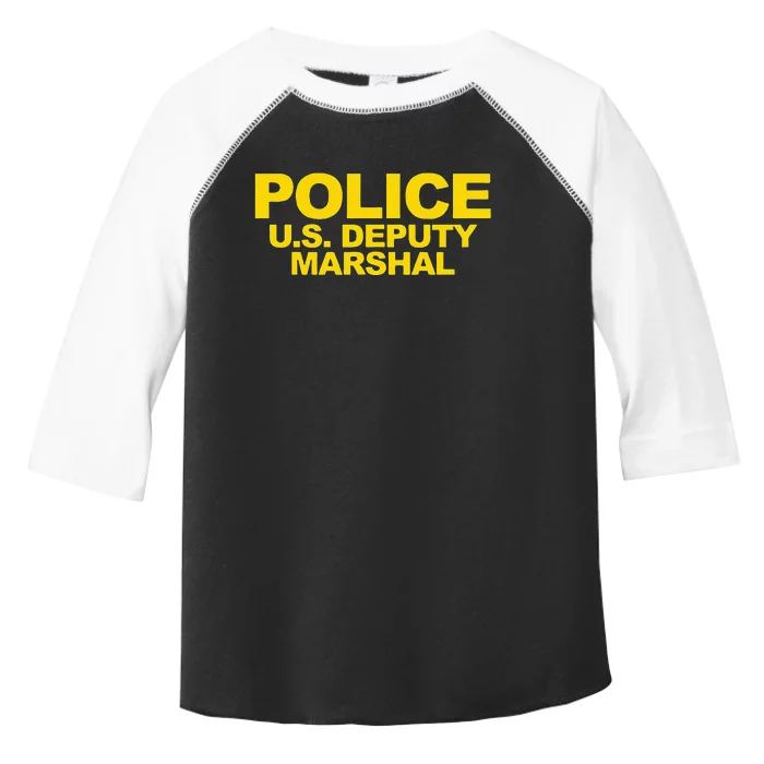 U.S. Deputy Marshal Front & Back Print Law Enforcement Toddler Fine Jersey T-Shirt