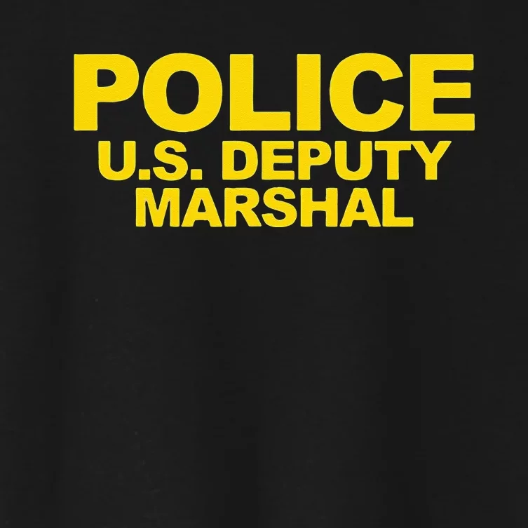 U.S. Deputy Marshal Front & Back Print Law Enforcement Women's Crop Top Tee