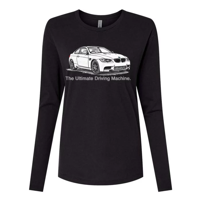 Ultimate Driving Machine Euro E92 Womens Cotton Relaxed Long Sleeve T-Shirt