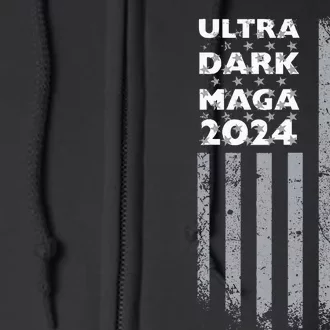 Ultra Dark Maga 2024 Presidential Election Vote Donald Trump Full Zip Hoodie