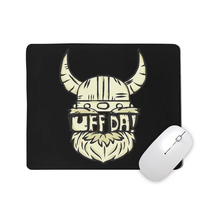 Uff Da Norwegian Quote Scandinavian Helmet Mousepad