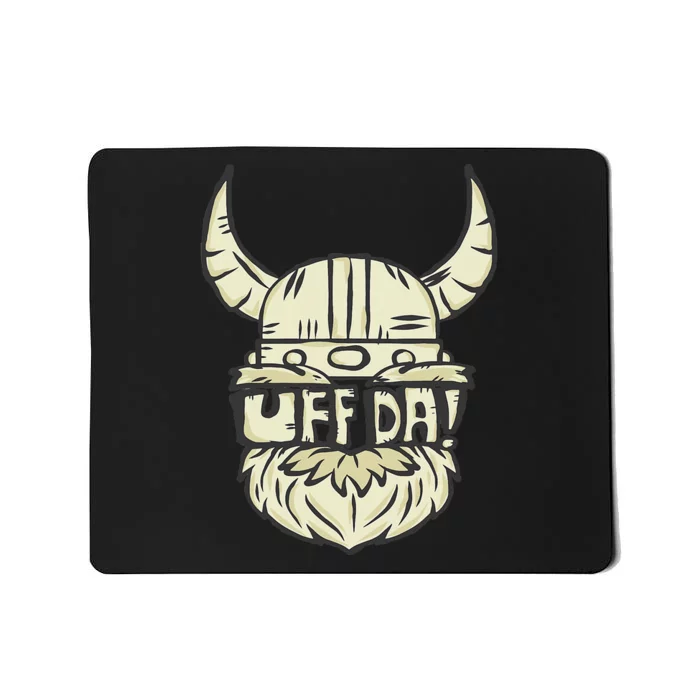 Uff Da Norwegian Quote Scandinavian Helmet Mousepad