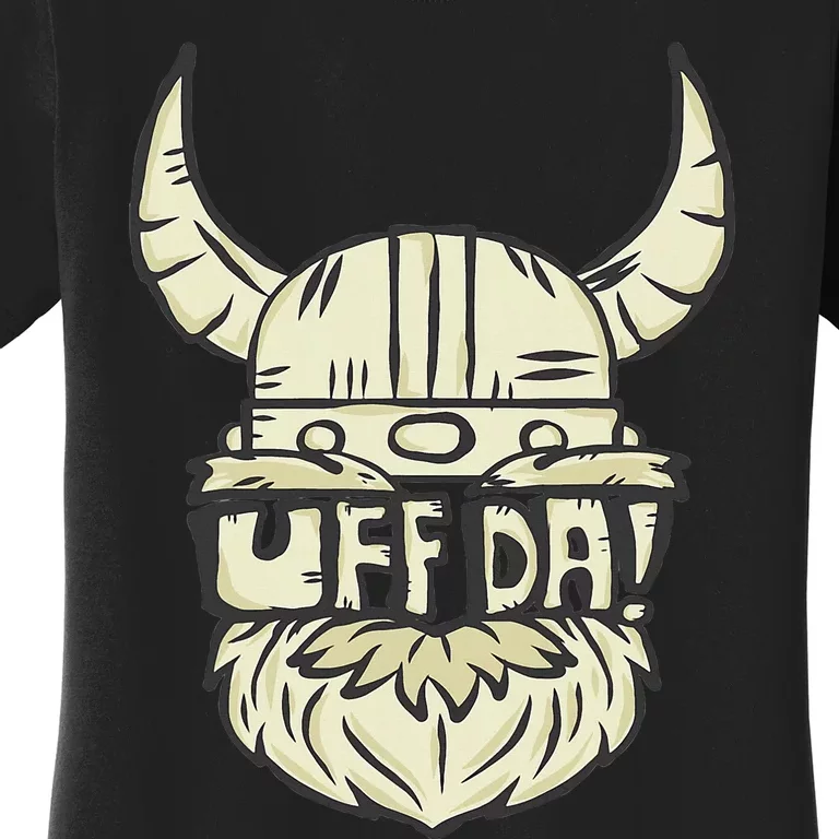 Uff Da Norwegian Quote Scandinavian Helmet Women's T-Shirt