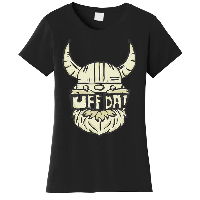 Uff Da Norwegian Quote Scandinavian Helmet Women's T-Shirt