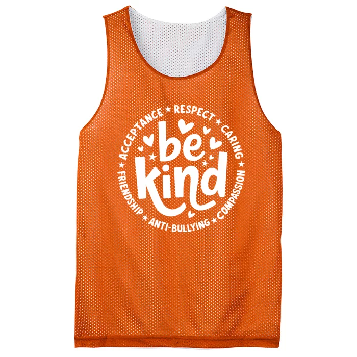 Unity Day No Bullying Orange Anti Bullying Teachers Mesh Reversible Basketball Jersey Tank