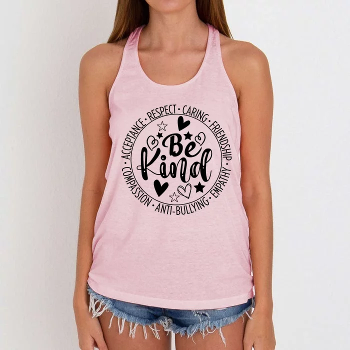 Unity Day No Bullying Orange Anti Bullying Teachers Women's Knotted Racerback Tank