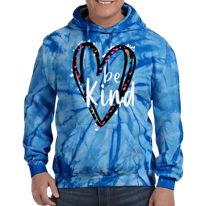 Unity Day Orange Heart Be Kind Anti Bullying Teacher Tie Dye Hoodie