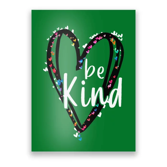 Unity Day Orange Heart Be Kind Anti Bullying Teacher Poster